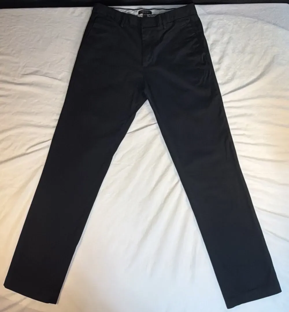 Men’s Banana Republic Aiden Slim Fit Pants - Size 34/36 Black